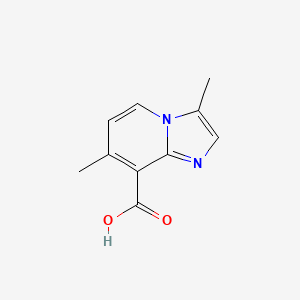 molecular formula C10H10N2O2 B13530231 3,7-Dimethylimidazo[1,2-a]pyridine-8-carboxylic acid 