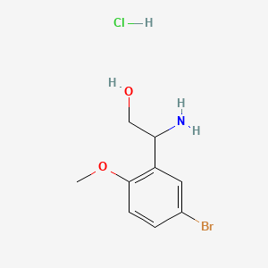 2-Amino-2-(5-bromo-2-methoxyphenyl)ethan-1-olhydrochloride