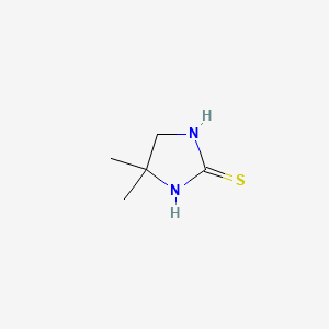 molecular formula C5H10N2S B1353024 4,4-二甲基-2-咪唑烷硫酮 CAS No. 6086-42-6
