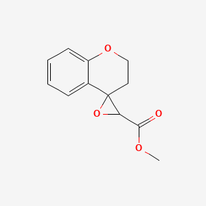 molecular formula C12H12O4 B13530242 Methyl spiro[chromane-4,2'-oxirane]-3'-carboxylate 