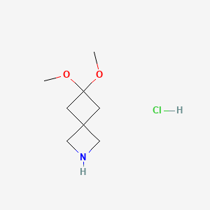 6,6-Dimethoxy-2-azaspiro[3.3]heptanehydrochloride