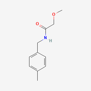 molecular formula C11H15NO2 B13530292 2-methoxy-N-[(4-methylphenyl)methyl]acetamide 