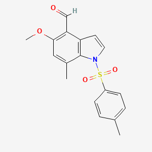 5-methoxy-7-methyl-1-(4-methylbenzenesulfonyl)-1H-indole-4-carbaldehyde