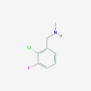 molecular formula C8H9ClFN B13530308 [(2-Chloro-3-fluorophenyl)methyl](methyl)amine 