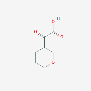 molecular formula C7H10O4 B13530333 2-(Oxan-3-yl)-2-oxoaceticacid 