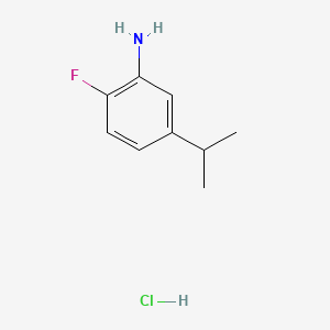 2-Fluoro-5-(propan-2-yl)anilinehydrochloride