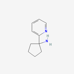 molecular formula C10H14N2 B13530373 1-(Pyridin-2-yl)cyclopentan-1-amine 