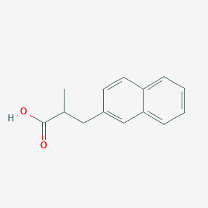 molecular formula C14H14O2 B13530374 2-Methyl-3-(naphthalen-2-yl)propanoic acid 