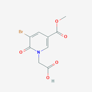 [3-bromo-5-(methoxycarbonyl)-2-oxopyridin-1(2H)-yl]acetic acid