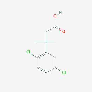 molecular formula C11H12Cl2O2 B13530414 3-(2,5-Dichlorophenyl)-3-methylbutanoic acid 