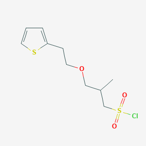 2-Methyl-3-(2-(thiophen-2-yl)ethoxy)propane-1-sulfonyl chloride