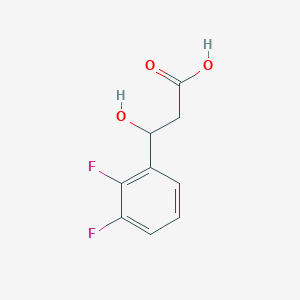 molecular formula C9H8F2O3 B13530469 3-(2,3-Difluorophenyl)-3-hydroxypropanoic acid 