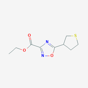 Ethyl 5-(tetrahydrothiophen-3-yl)-1,2,4-oxadiazole-3-carboxylate