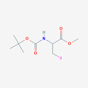 molecular formula C9H16INO4 B1353052 2-((叔丁氧羰基)氨基)-3-碘丙酸甲酯 CAS No. 889670-02-4