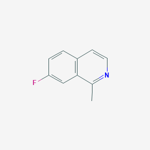 molecular formula C10H8FN B13530521 7-Fluoro-1-methylisoquinoline 