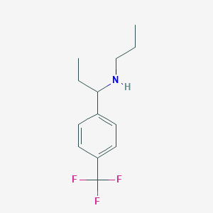 molecular formula C13H18F3N B13530619 Propyl({1-[4-(trifluoromethyl)phenyl]propyl})amine 