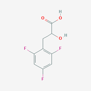 molecular formula C9H7F3O3 B13530622 2-Hydroxy-3-(2,4,6-trifluorophenyl)propanoic acid 