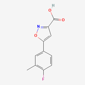 5-(4-Fluoro-3-methylphenyl)isoxazole-3-carboxylic Acid