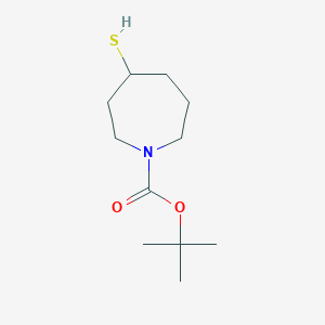 molecular formula C11H21NO2S B13530642 Tert-butyl 4-mercaptoazepane-1-carboxylate 