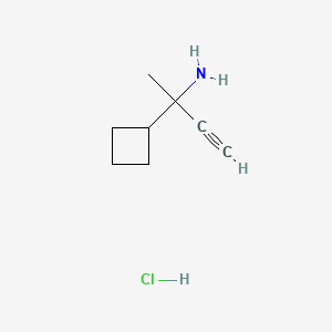 2-Cyclobutylbut-3-yn-2-aminehydrochloride