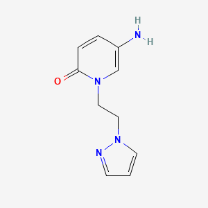 molecular formula C10H12N4O B13530667 1-(2-(1h-Pyrazol-1-yl)ethyl)-5-aminopyridin-2(1h)-one 