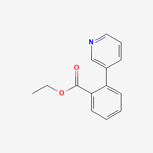 molecular formula C14H13NO2 B1353068 2-吡啶-3-基苯甲酸乙酯 CAS No. 225797-25-1