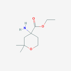 Ethyl 4-amino-2,2-dimethyltetrahydro-2h-pyran-4-carboxylate