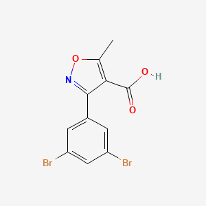 3-(3,5-Dibromophenyl)-5-methylisoxazole-4-carboxylic Acid