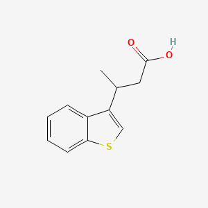 molecular formula C12H12O2S B13530744 3-(1-Benzothiophen-3-yl)butanoic acid 