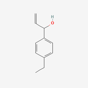 molecular formula C11H14O B13530762 1-(4-Ethylphenyl)prop-2-en-1-ol 