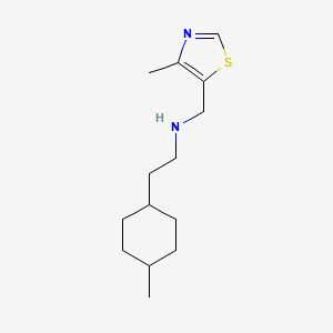 2-(4-Methylcyclohexyl)-N-((4-methylthiazol-5-yl)methyl)ethan-1-amine