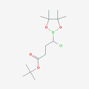 Tert-butyl 4-chloro-4-(4,4,5,5-tetramethyl-1,3,2-dioxaborolan-2-yl)butanoate