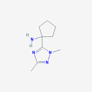 1-(1,3-Dimethyl-1h-1,2,4-triazol-5-yl)cyclopentan-1-amine