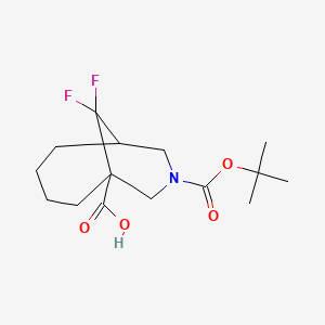 8-[(Tert-butoxy)carbonyl]-10,10-difluoro-8-azabicyclo[4.3.1]decane-1-carboxylicacid