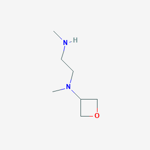 molecular formula C7H16N2O B13530884 N-methyl-N-[2-(methylamino)ethyl]oxetan-3-amine 