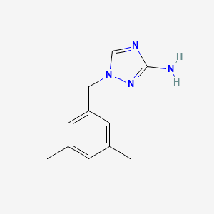 molecular formula C11H14N4 B13530889 1-(3,5-Dimethylbenzyl)-1h-1,2,4-triazol-3-amine 