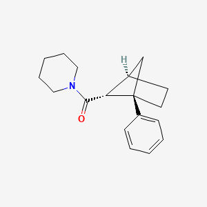 molecular formula C18H23NO B13530895 rac-1-[(1R,4R,5R)-1-phenylbicyclo[2.1.1]hexane-5-carbonyl]piperidine 