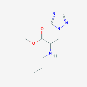 Methyl 2-(propylamino)-3-(1h-1,2,4-triazol-1-yl)propanoate