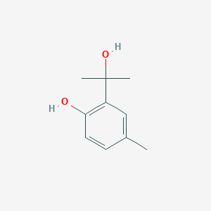 molecular formula C10H14O2 B13530916 2-(2-Hydroxypropan-2-yl)-4-methylphenol 