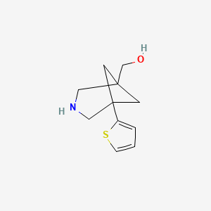 [5-(Thiophen-2-yl)-3-azabicyclo[3.1.1]heptan-1-yl]methanol