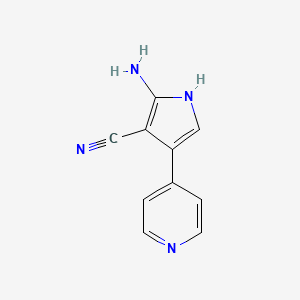 2-amino-4-(4-pyridinyl)-1H-Pyrrole-3-carbonitrile