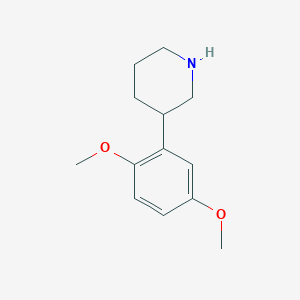 molecular formula C13H19NO2 B13530975 3-(2,5-Dimethoxyphenyl)piperidine 