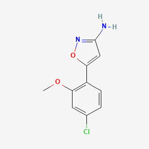 5-(4-Chloro-2-methoxyphenyl)isoxazol-3-amine