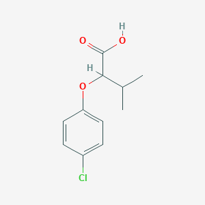 molecular formula C11H13ClO3 B1353100 2-(4-氯苯氧基)-3-甲基丁酸 CAS No. 76075-79-1