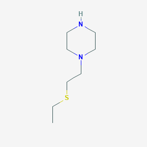 molecular formula C8H18N2S B13531026 1-[2-(Ethylthio)ethyl]piperazine CAS No. 702-07-8