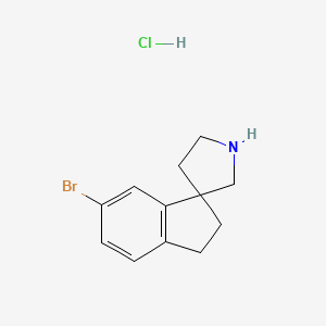 6-Bromo-2,3-dihydrospiro[indene-1,3'-pyrrolidine]hydrochloride