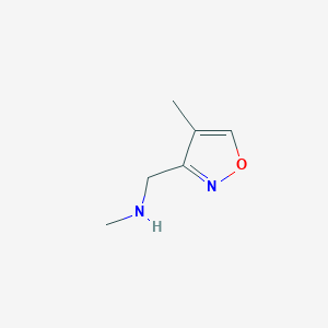 molecular formula C6H10N2O B13531064 N-Methyl-1-(4-methylisoxazol-3-yl)methanamine 