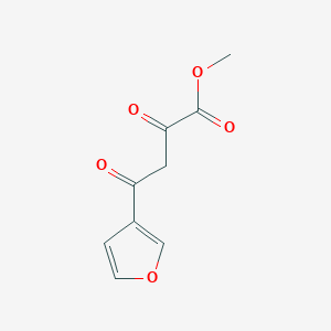 molecular formula C9H8O5 B13531067 Methyl 4-(furan-3-yl)-2,4-dioxobutanoate 