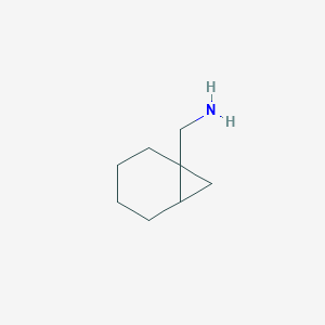 molecular formula C8H15N B13531148 Bicyclo[4.1.0]heptan-1-ylmethanamine 