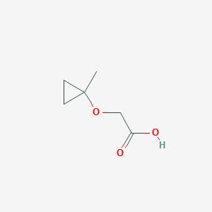 molecular formula C6H10O3 B13531222 2-(1-Methylcyclopropoxy)aceticacid 